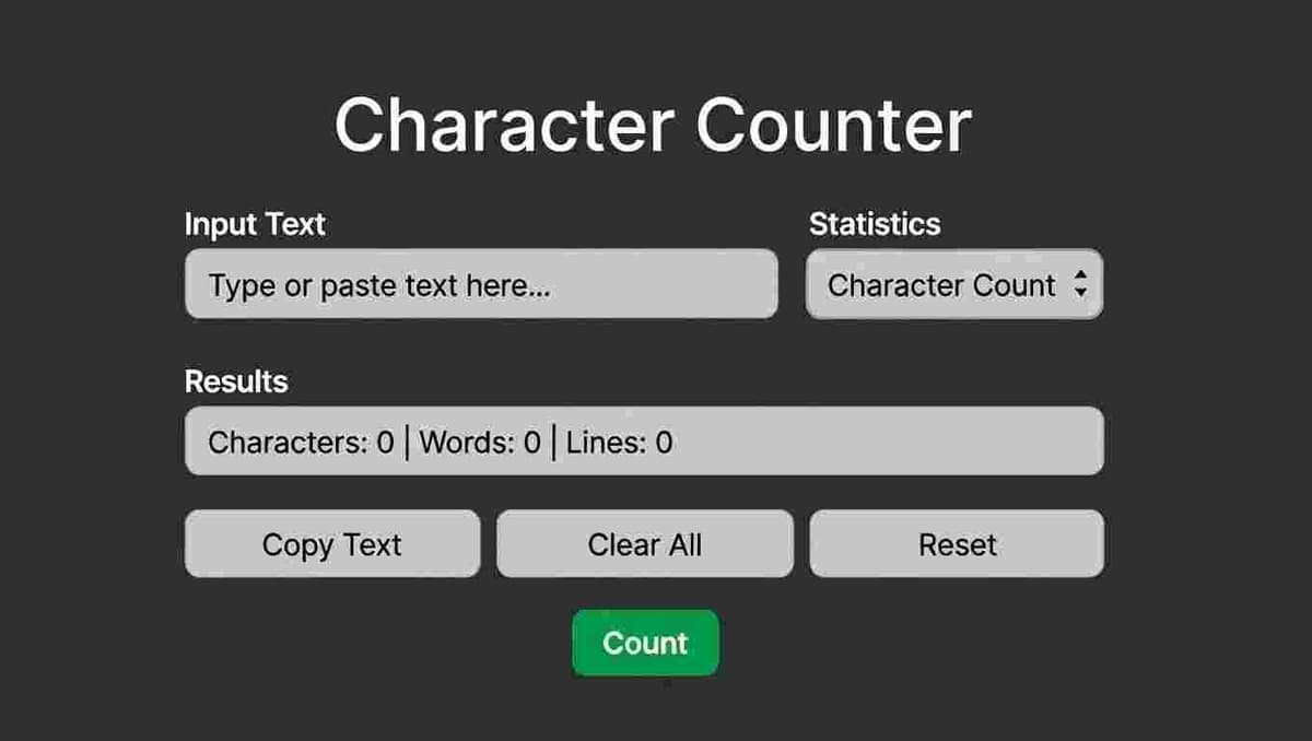 Character Counter Tool