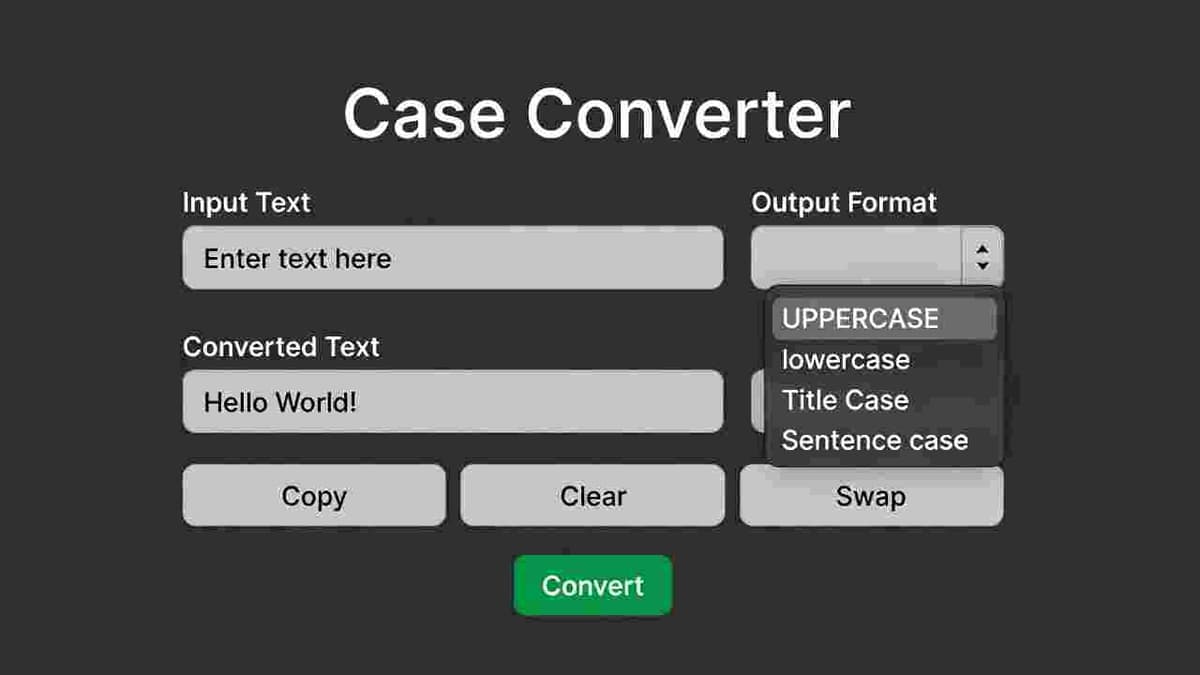 Case Converter Tool